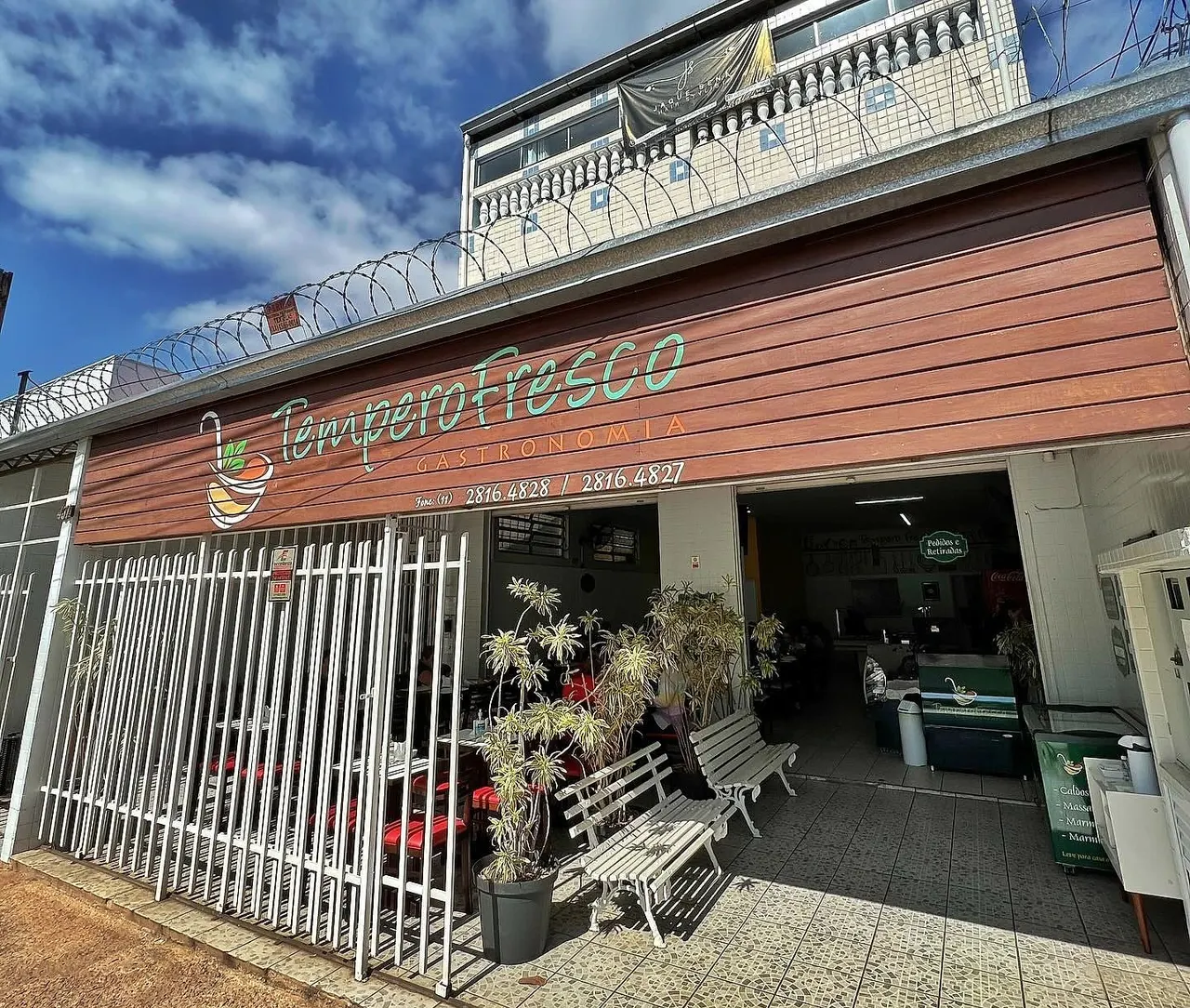 Fachada do restaurante Tempero Fresco Gastronomia na Rua Olívio Boa, 431, Parque da Represa, em Jundiaí